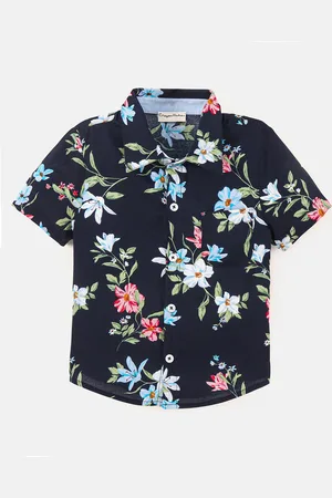 CrayonFlakes Boys Floral Printed Casual Shirt