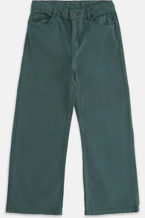 Pantaloons Girls Mid-Rise Wide Leg Cotton Jeans