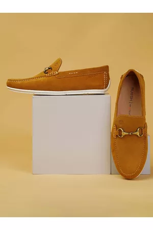 Ruosh Men Leather Comfort Insole Horsebit Loafers
