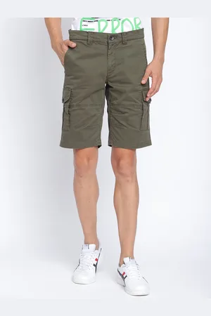 Punk Men Mid-Rise Cargo Shorts
