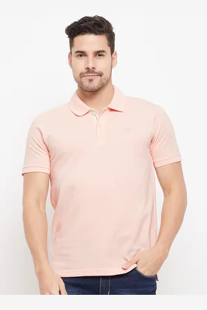CANTABIL Pink Polo Collar Cotton T-shirt