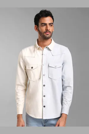 Kazo Colourblocked Cotton Casual Shirt