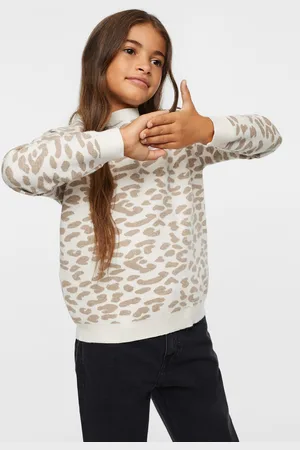 MANGO Girls Animal Sustainable Pullover