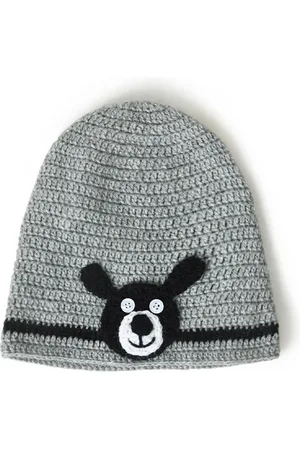 FUNKRAFTS Boys Self Design Wool Winter Beanie
