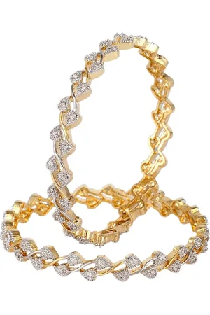 The Pari Set Of 6 Gold-Plated AD-Studded Bangles