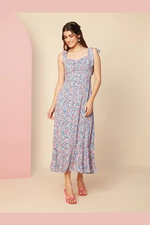 20Dresses Floral Printed Fit and Flare Midi Dress