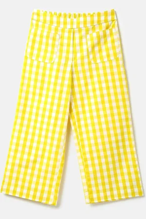 Benetton Girls Cotton Striped Trousers