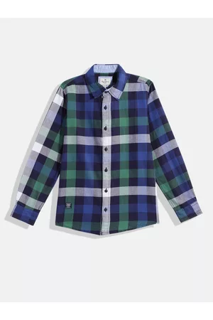 Pepe Jeans Boys Gingham Checked Pure Cotton Casual Shirt