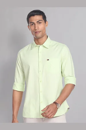 Arvind Patch Pocket Long Sleeves Slim Fit Casual Shirt