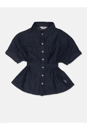 Ralph Lauren Girls Cotton Denim Shirt Dress