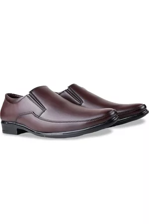 HikBi Men Leather Formal Slip-On Shoes