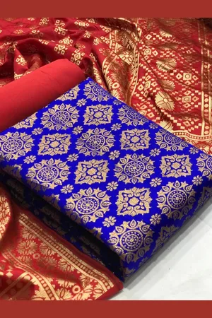 MORLY Woven Design Banarasi Jacquard Unstitched Dress Material