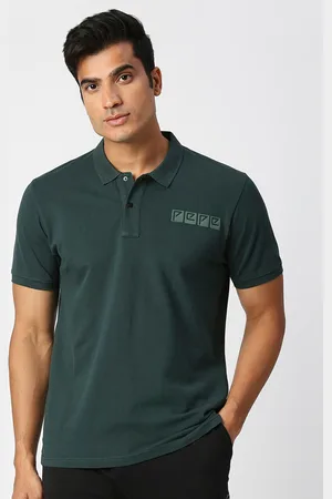 Pepe Jeans Men Pure Cotton Polo Collar T-shirt