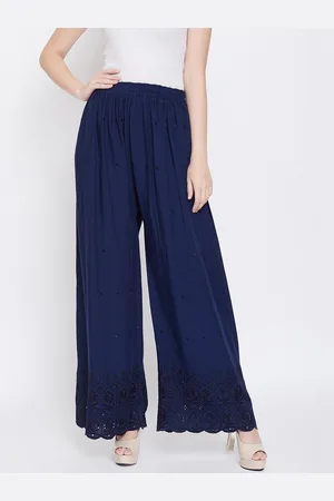 Castle Women Self Design Wide Leg Palazzos