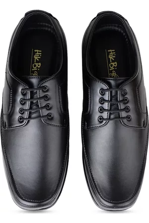 HikBi Men Round-Toe Anti-Skid Leather Formal Derbys