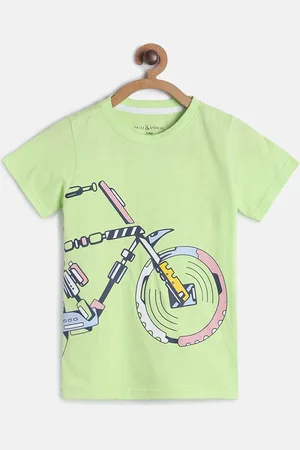TALES & STORIES Boys Round Neck Graphic Printed Cotton T-shirt