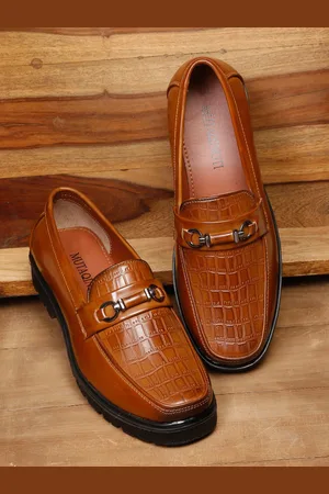 MUTAQINOTI Men Lightweight Patent Leather Loafers