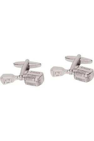 The Tie Hub Silver-Toned Quirky Cufflinks