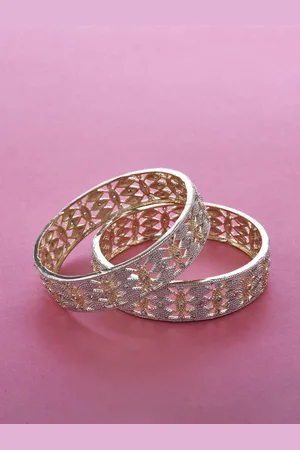 The Pari Set Of 2 Gold-Plated AD-Studded Bangles