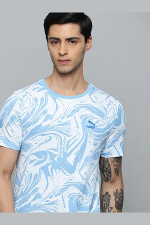 PUMA Men Printed Pure Cotton Slim Fit Outdoor T-shirt