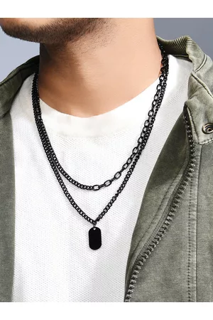 The Bro Code Men Dog Tag Layered Necklace