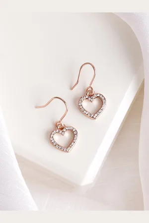 Joker & Witch Rose Gold Contemporary Hoop Earrings