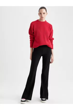 DeFacto Women Flared High-Rise Trousers