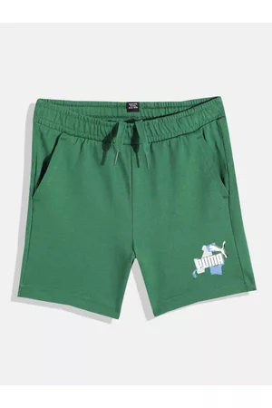 PUMA Boys ESS+ STREET ART Regular Fit Pure Cotton Shorts