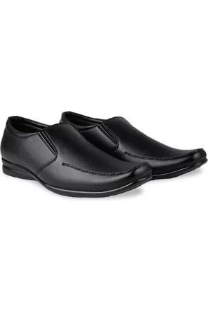 HikBi Men Leather Formal Slip-On Shoes