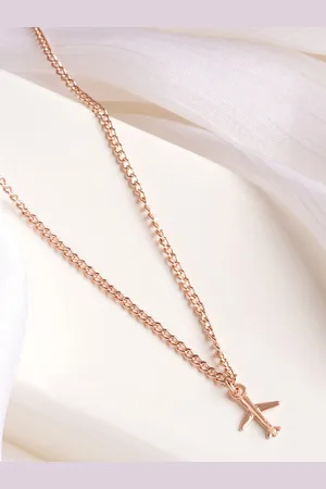 Joker & Witch Rose Gold-Plated Fly High Shaped Necklace