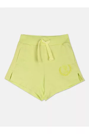 Ralph Lauren Girls Mid-Rise Embroidered Detail Pure Cotton Shorts