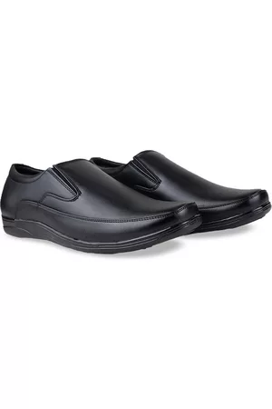 HikBi Men Leather Formal Slip-On Shoes