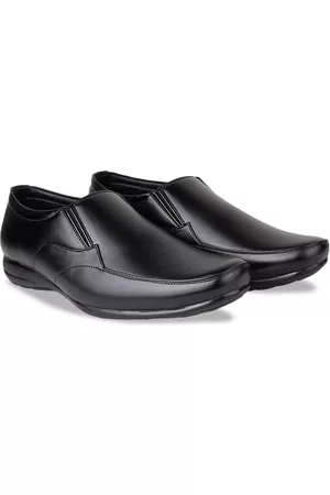 HikBi Men Leather Comfort-Fit Formal Slip-On Shoes