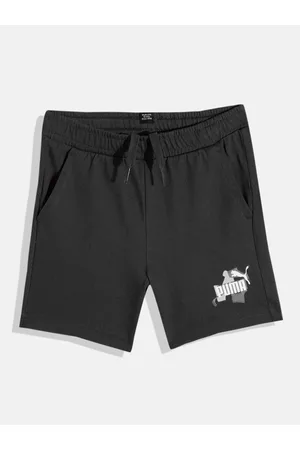 PUMA Boys ESS+ STREET ART Pure Cotton Regular Fit Shorts