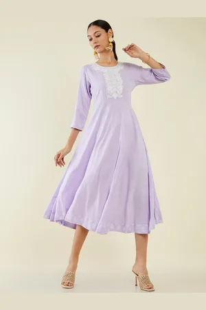 Soch Ethnic Embroidered Midi Dress