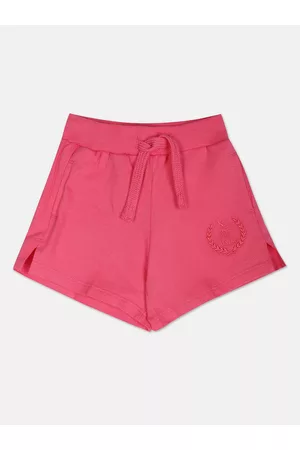 Ralph Lauren Girls Mid-Rise Embroidered Detail Pure Cotton Shorts
