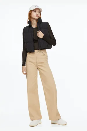 H&M Women Wide Twill Trousers