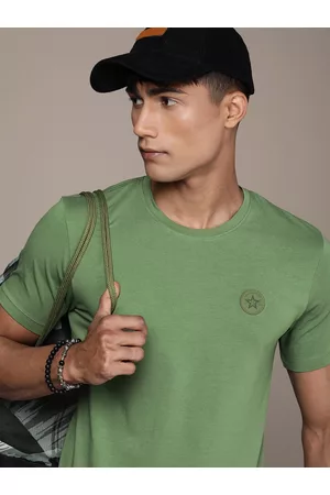 FORCE IX Men Brand Logo Applique T-shirt