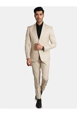 Wintage Men Self Design Single-Breasted 2-Piece Suit