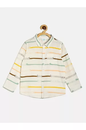 MINI KLUB Boys Striped Casual Pure Cotton Shirt