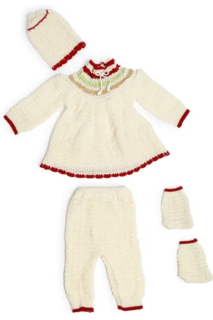 Superminis Girls Off White & Red Top with Trousers
