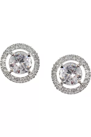 Jewar Mandi White Contemporary Studs Earrings