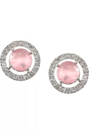 Jewar Mandi Pink Contemporary Studs Earrings
