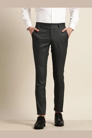 Buy INVICTUS Men Khaki Slim Fit Cotton Stretch Trousers - Trousers for Men  675647 | Myntra