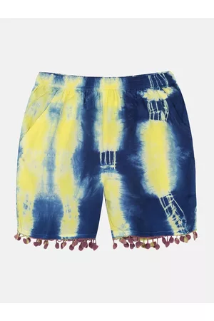 KiddoPanti Girls Printed Regular Fit Shorts