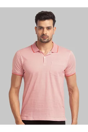 Park Avenue Conversational Printed Polo Collar Cotton T-shirt
