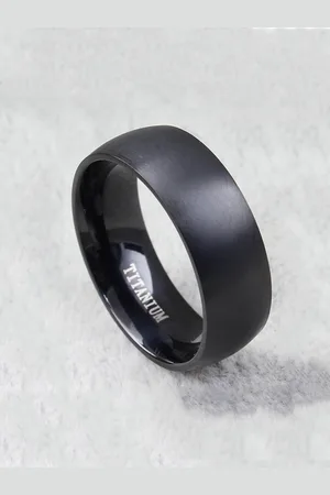 Yellow Chimes Men Titanium Band ring