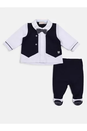 chicco Infants Boys Pure Cotton Shirt with Leggings