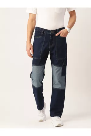 PARIS HAMILTON Men Relaxed Fit Colourblocked Stretchable Jeans