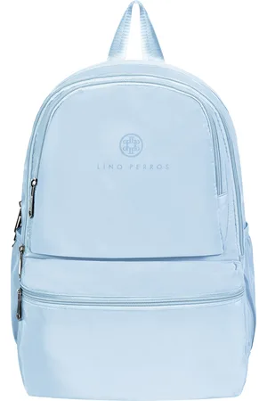 Lino Perros Women Blue Solid Backpack- 28 Litres